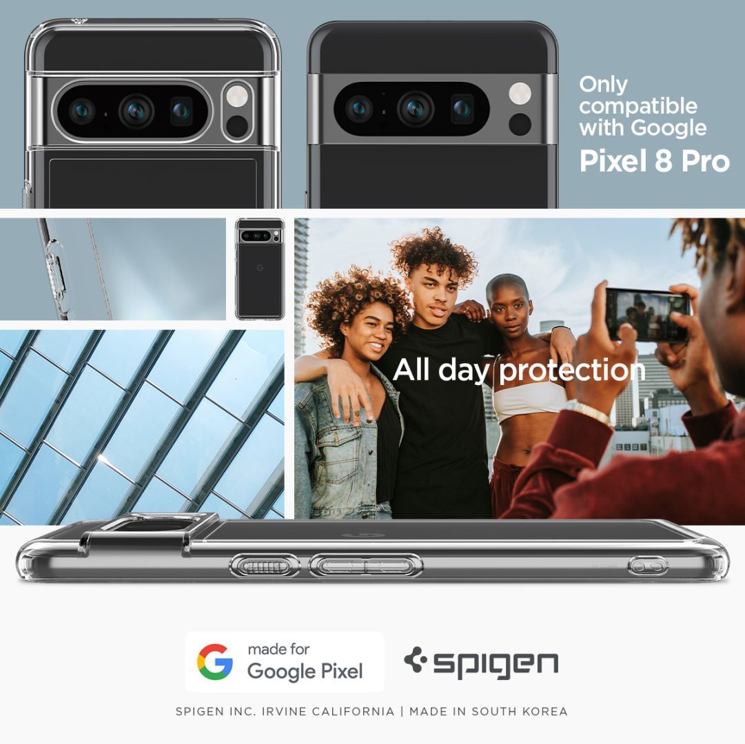 Spigen Google Pixel 8 Pro Ultra Hybrid Crystal Clear Spigen Google Pixel 8 Pro Ultra Hybrid Crystal Clear