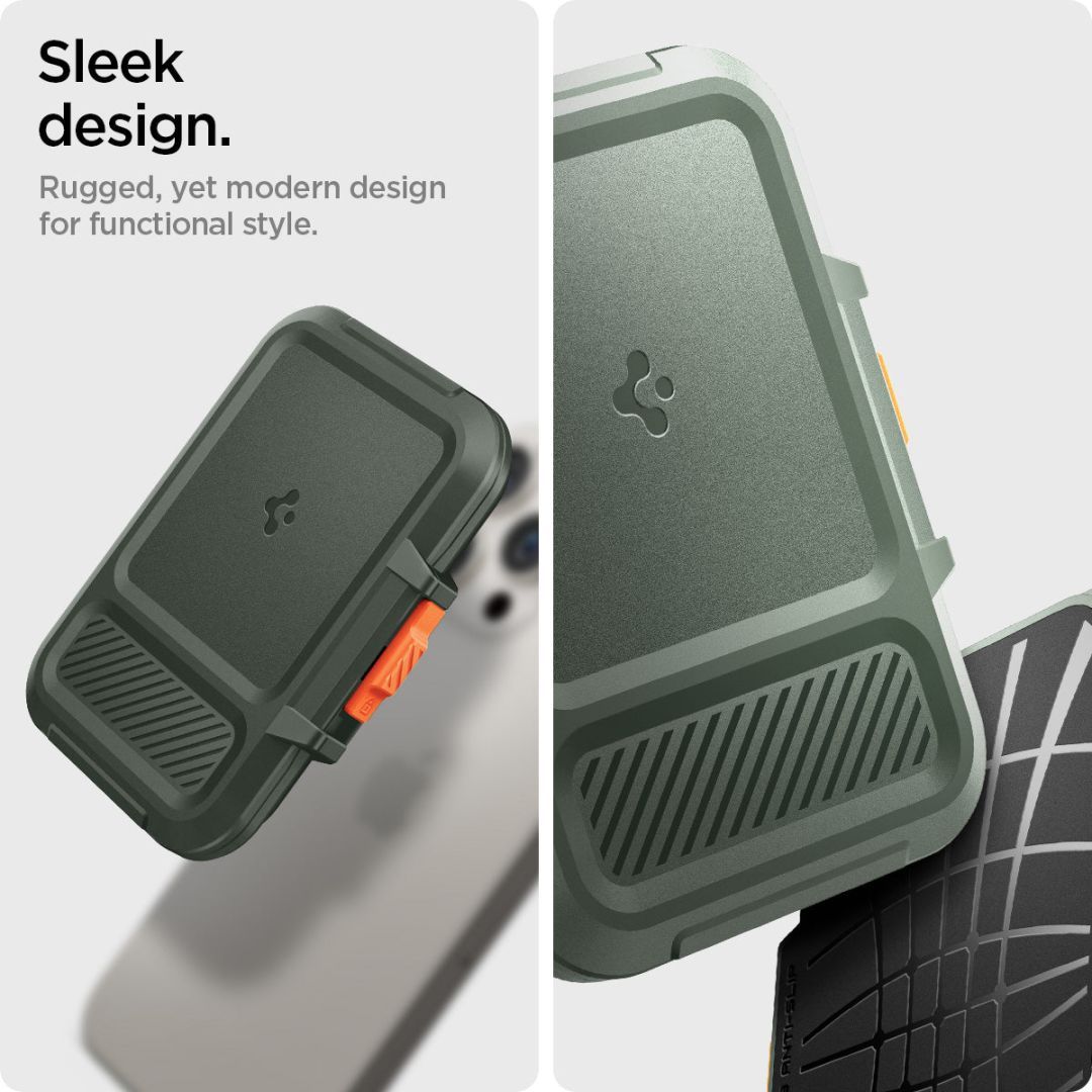 Spigen iPhone Lock Fit MagSafe Wallet Military Green Spigen iPhone Lock Fit MagSafe Wallet Military Green