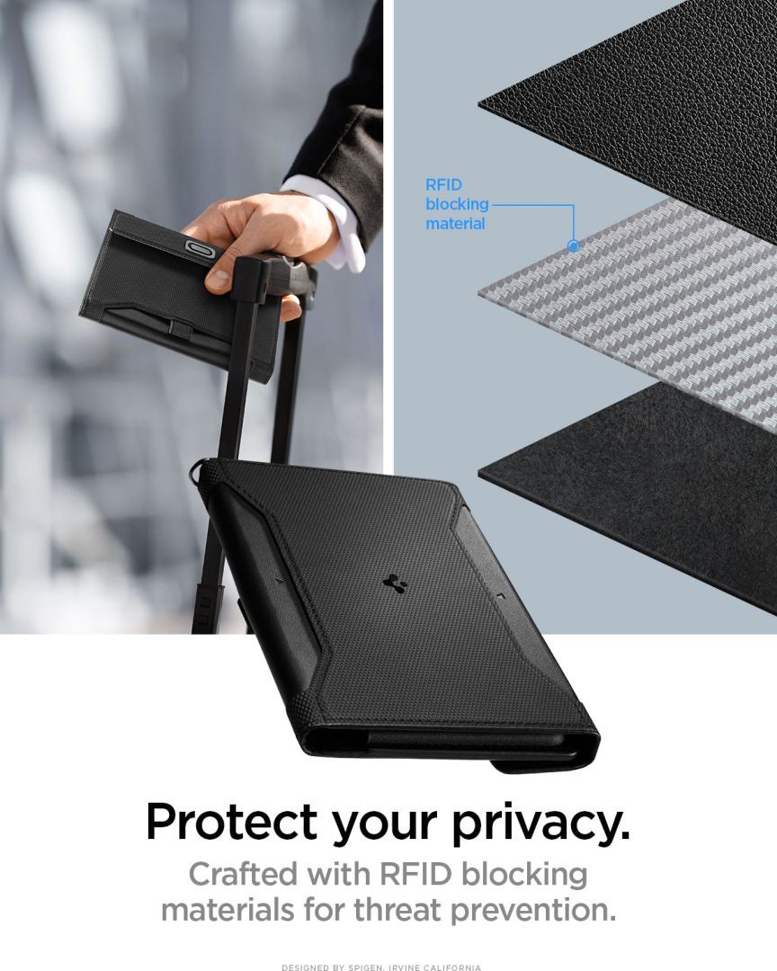 Spigen Universal Passport Holder Black Spigen Universal Passport Holder Black