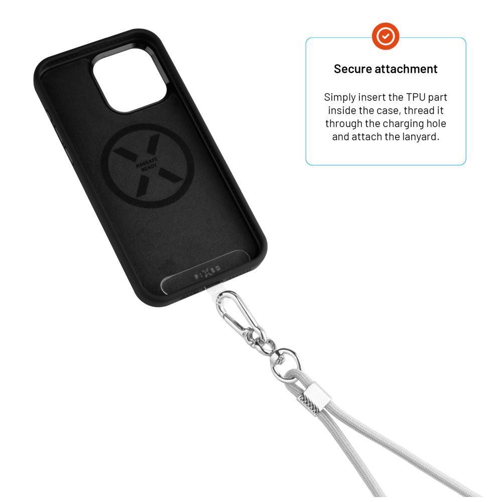 FIXED univerzális zsinór mobiltelefonhoz, szürke FIXED univerzális zsinór mobiltelefonhoz, szürke