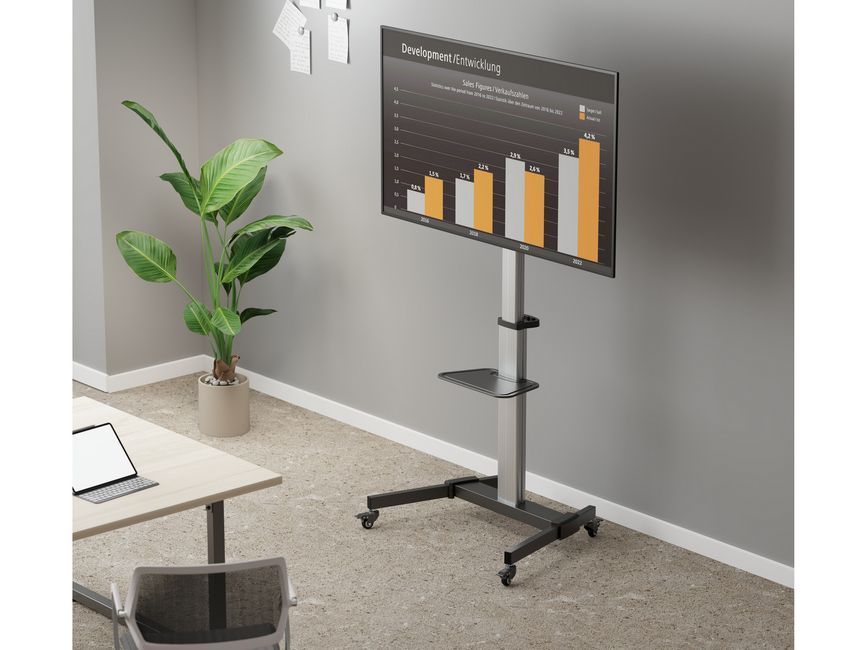 EQuip Rotate TV Cart 37-86" Black/White EQuip Rotate TV Cart 37-86" Black/White