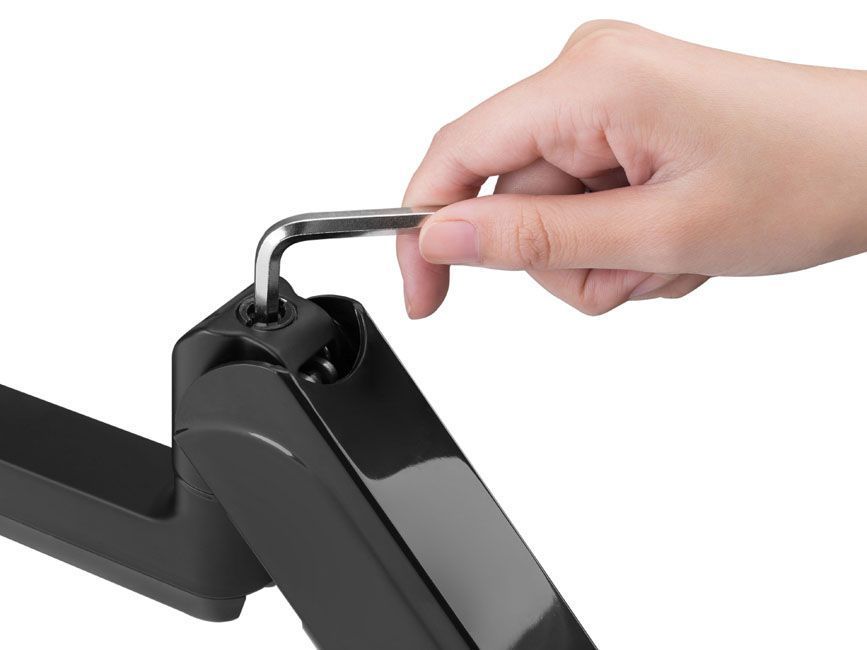 EQuip 17"-27" Triple Monitor Desk Mount Bracket Black EQuip 17"-27" Triple Monitor Desk Mount Bracket Black