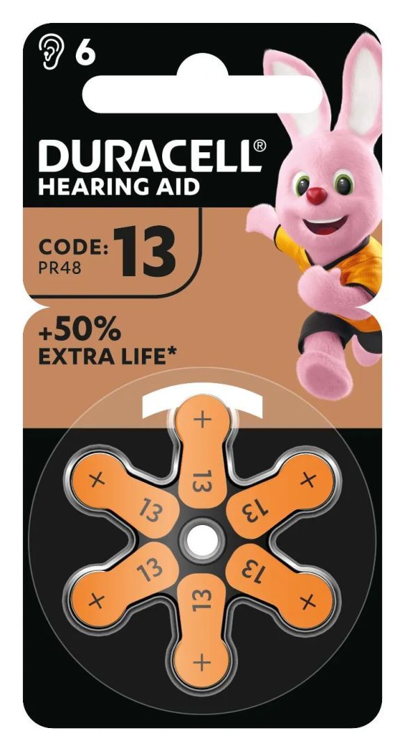 Duracell PR48 Hallókészülék Elem 6db/csomag Duracell PR48 Hallókészülék Elem 6db/csomag
