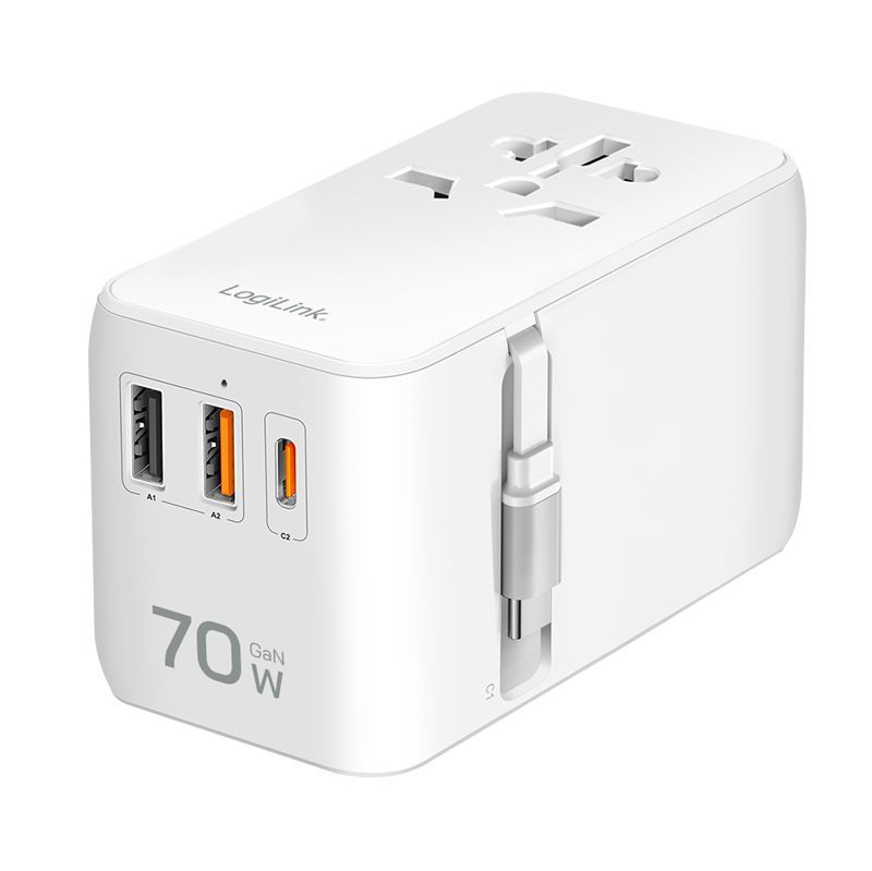 Logilink PA0357 Universal travel power supply White Logilink PA0357 Universal travel power supply White