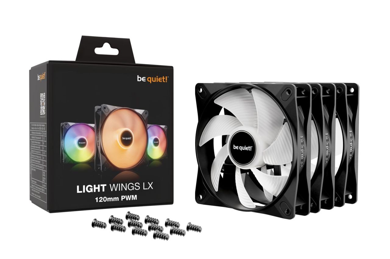 Be quiet! Light Wings LX 120mm PWM Triple Pack Be quiet! Light Wings LX 120mm PWM Triple Pack