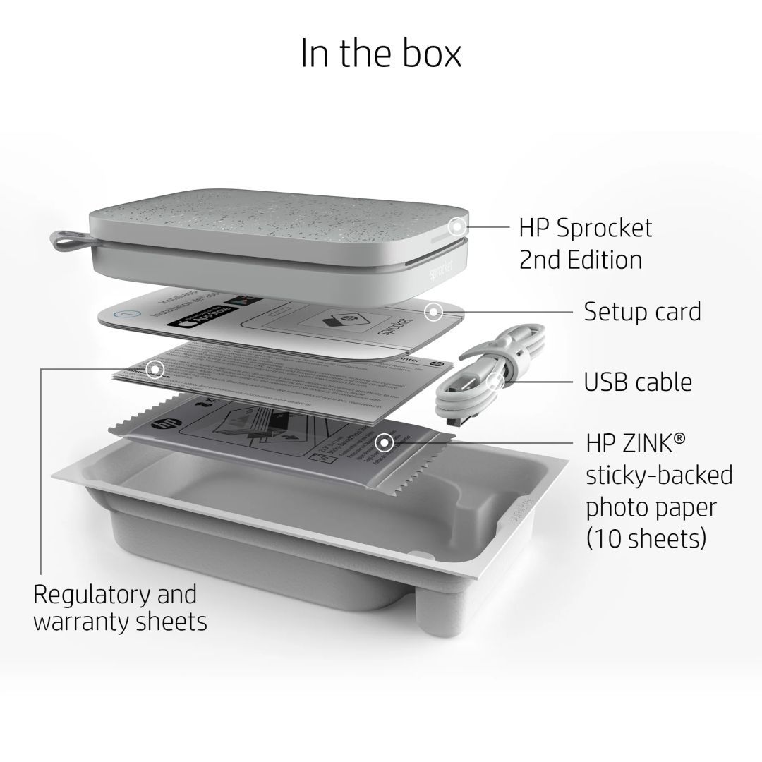 HP Sprocket Bluetooh Fotónyomtató White