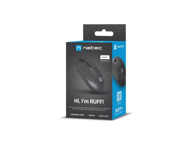 natec Ruff Plus Mouse Black natec Ruff Plus Mouse Black