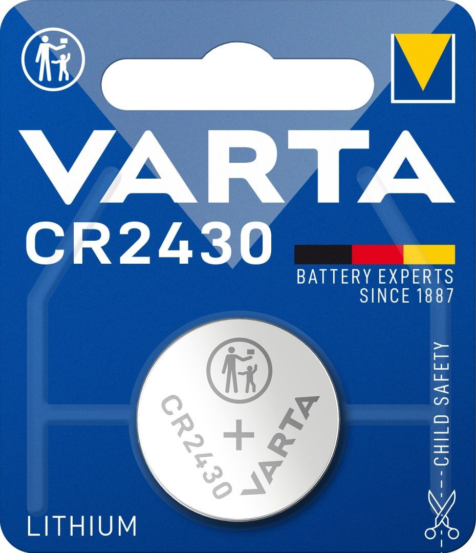 Varta CR2430 Lítium Gombelem 1db/csomag Varta CR2430 Lítium Gombelem 1db/csomag