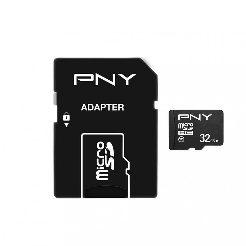 PNY 32GB microSDHC Performance Plus Class 10 + adapterrel PNY 32GB microSDHC Performance Plus Class 10 + adapterrel