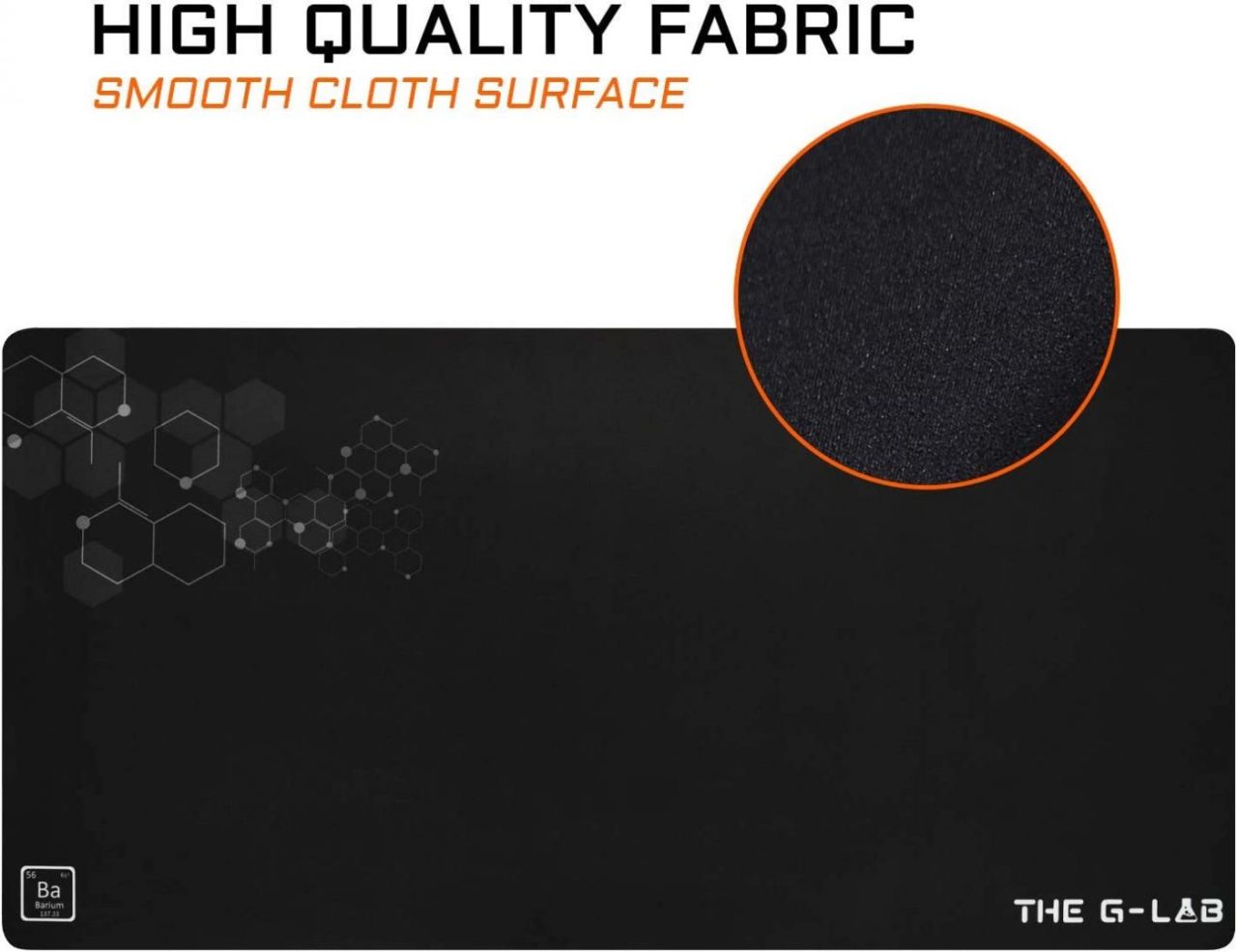 The G-Lab Pad Barium Egérpad Black The G-Lab Pad Barium Egérpad Black