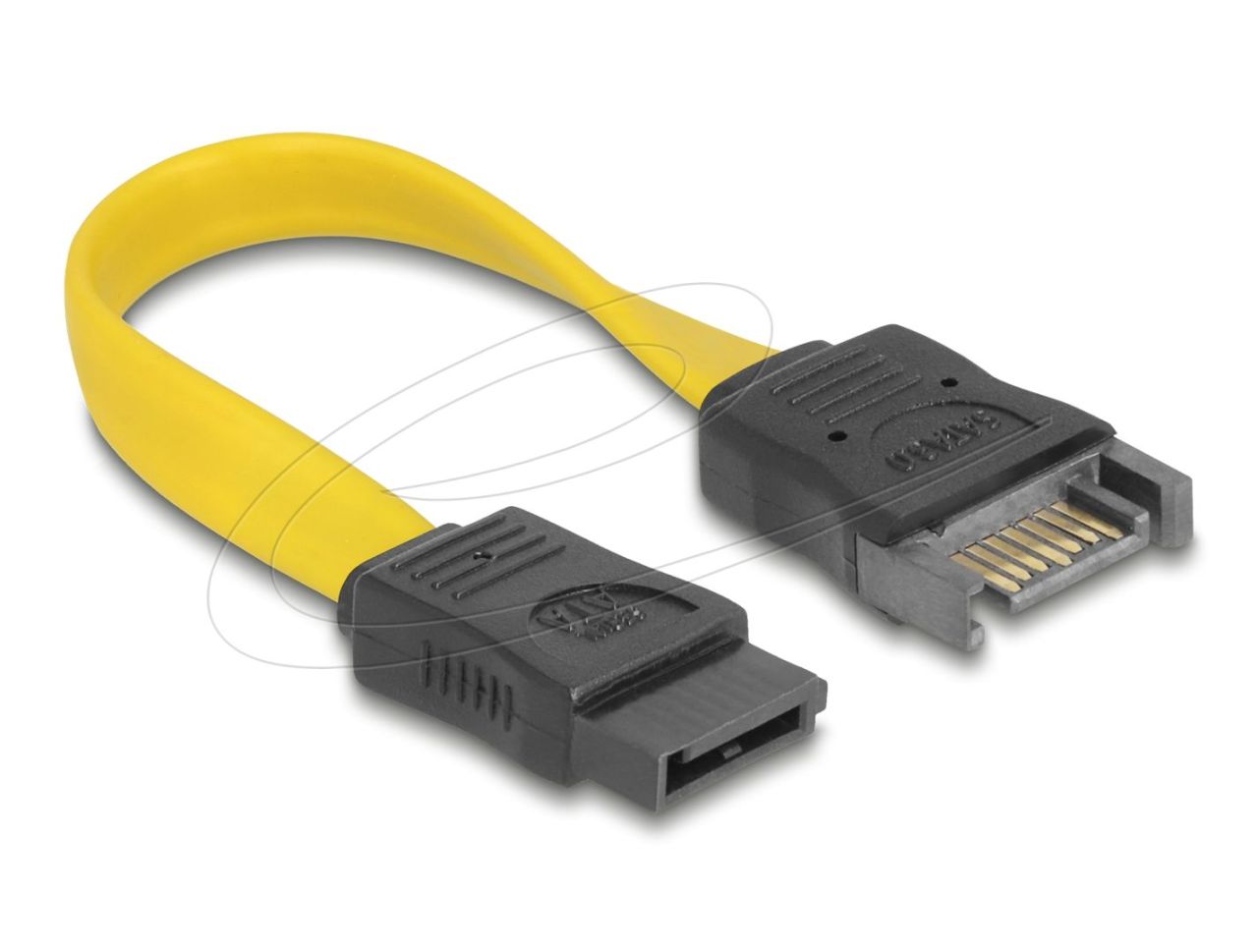 DeLock SATA 6 Gb/s Extension Cable 10cm Yellow DeLock SATA 6 Gb/s Extension Cable 10cm Yellow