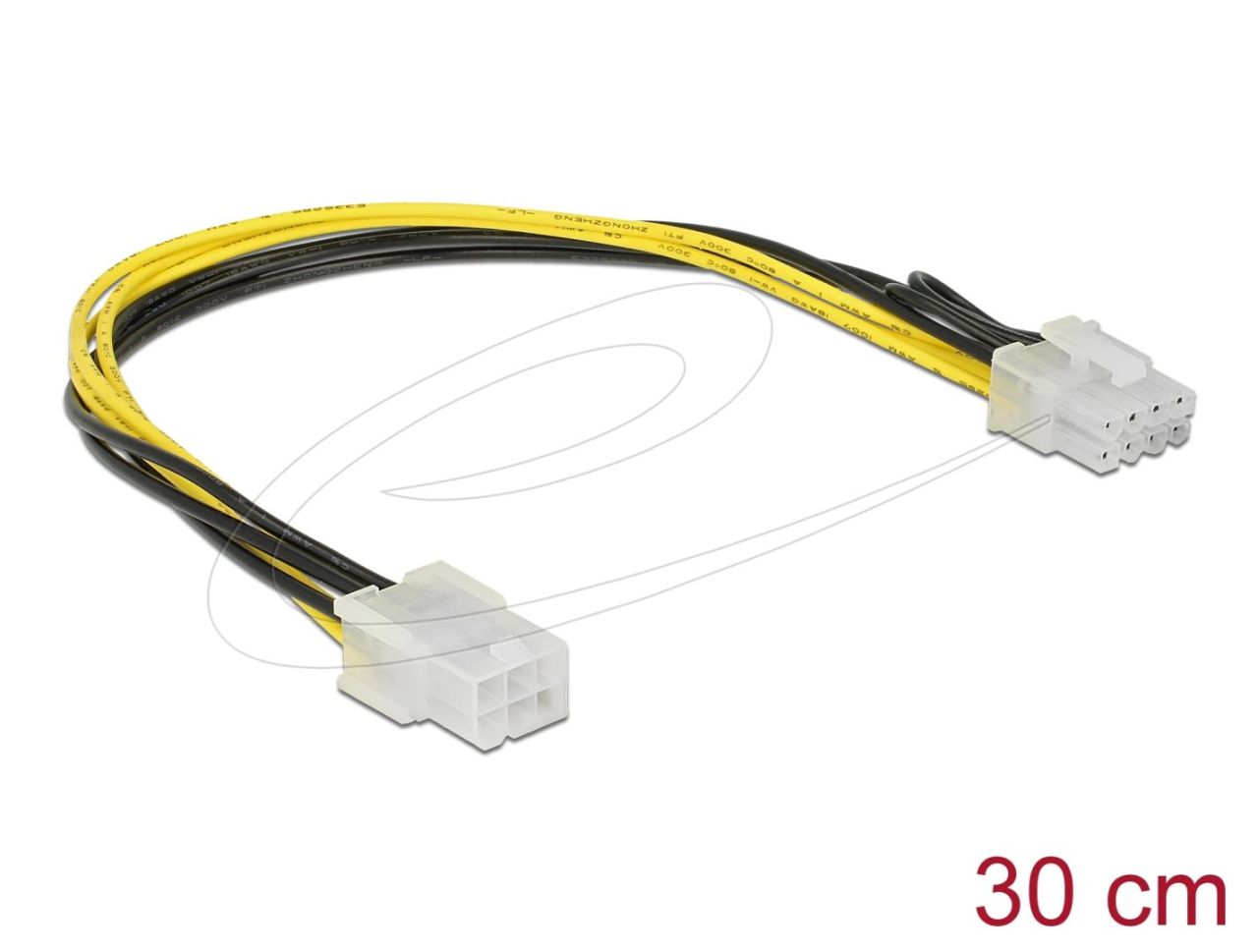 DeLock PCI Express power cable 6 pin female > 8 pin male 30 cm DeLock PCI Express power cable 6 pin female > 8 pin male 30 cm