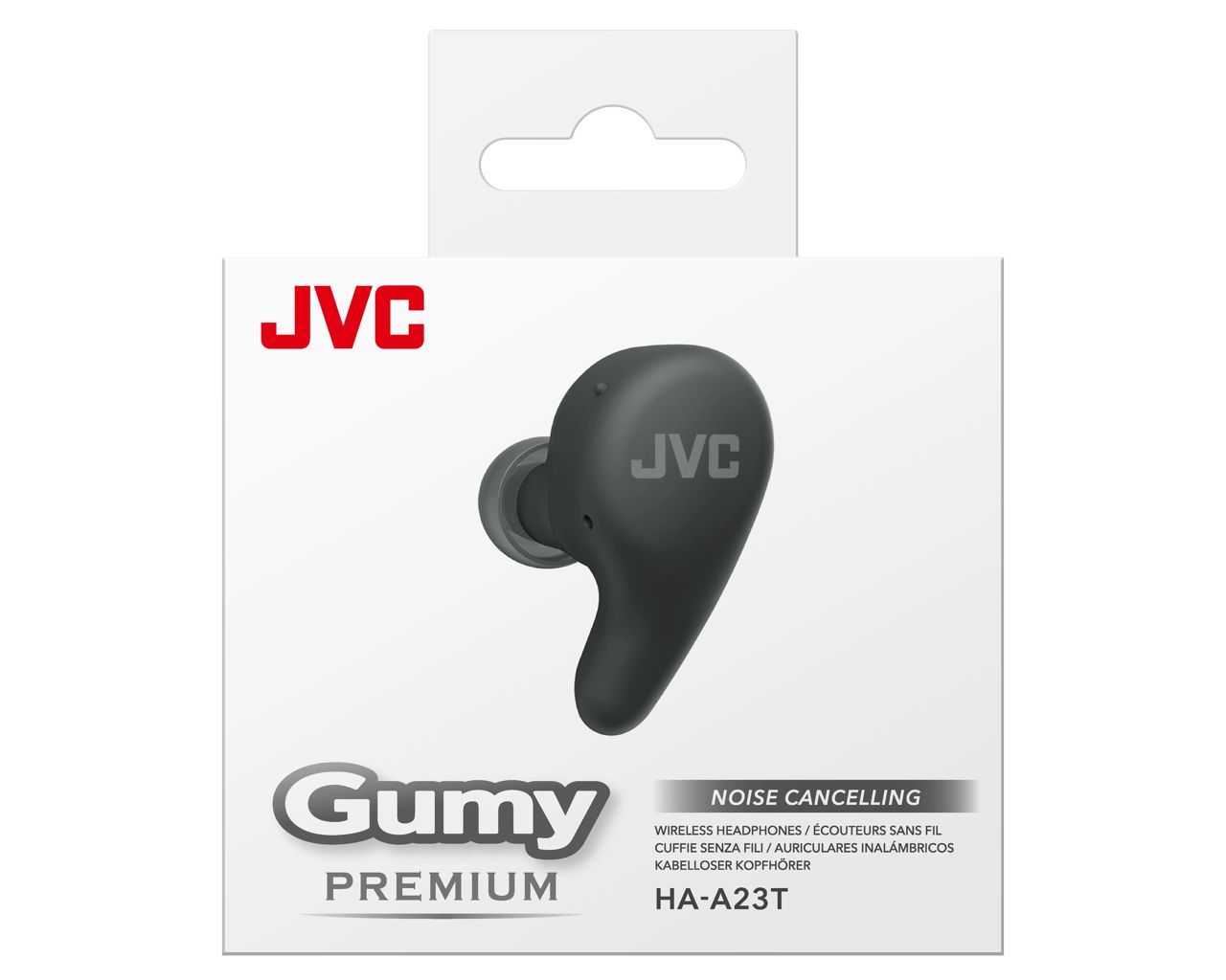 JVC HA-A23T Gumy Premium Wireless Headphones with Noise Cancellation Olive Black JVC HA-A23T Gumy Premium Wireless Headphones with Noise Cancellation Olive Black