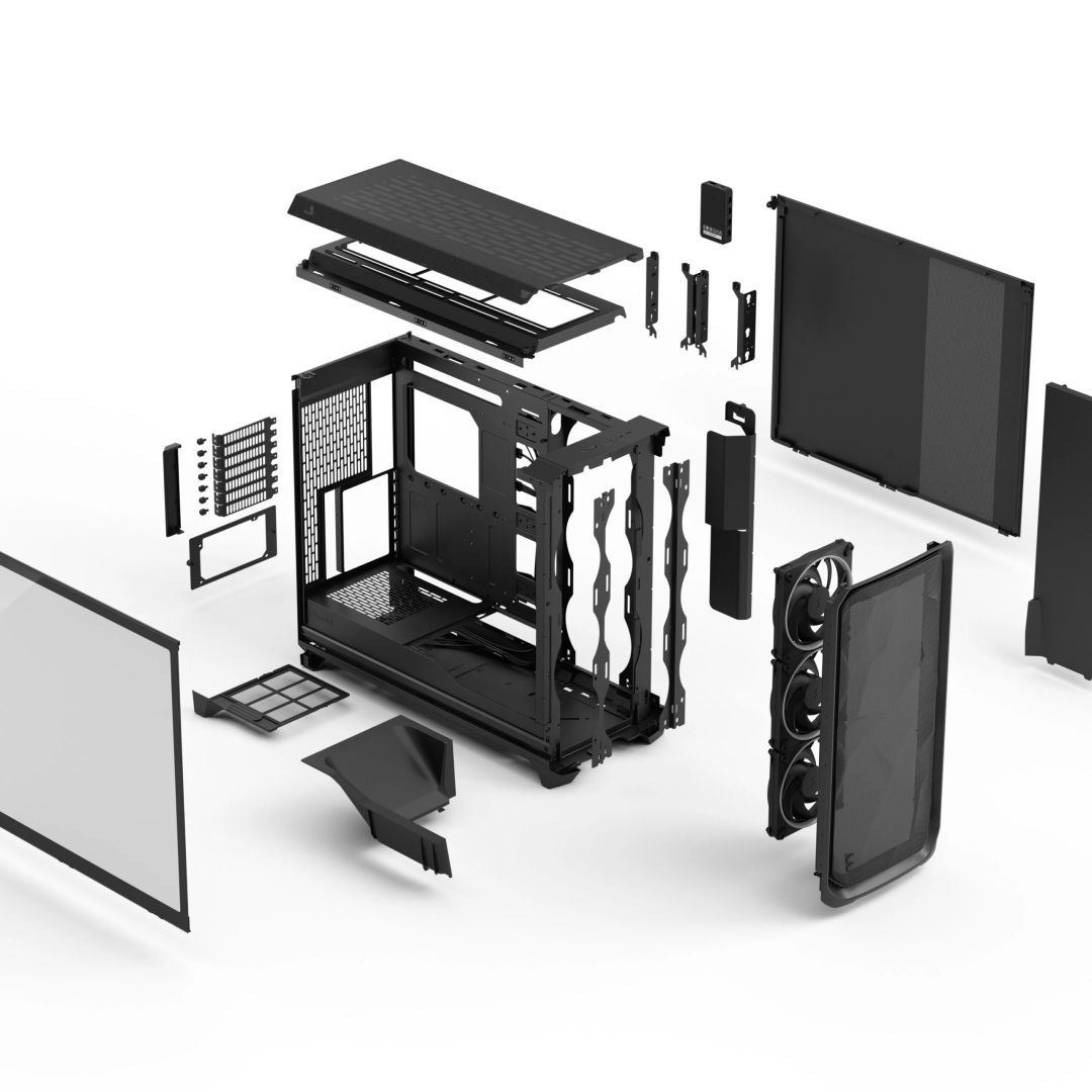 Fractal Design Meshify 3 XL Ambience Pro RGB Tempered Glass Light Tint Black Fractal Design Meshify 3 XL Ambience Pro RGB Tempered Glass Light Tint Black