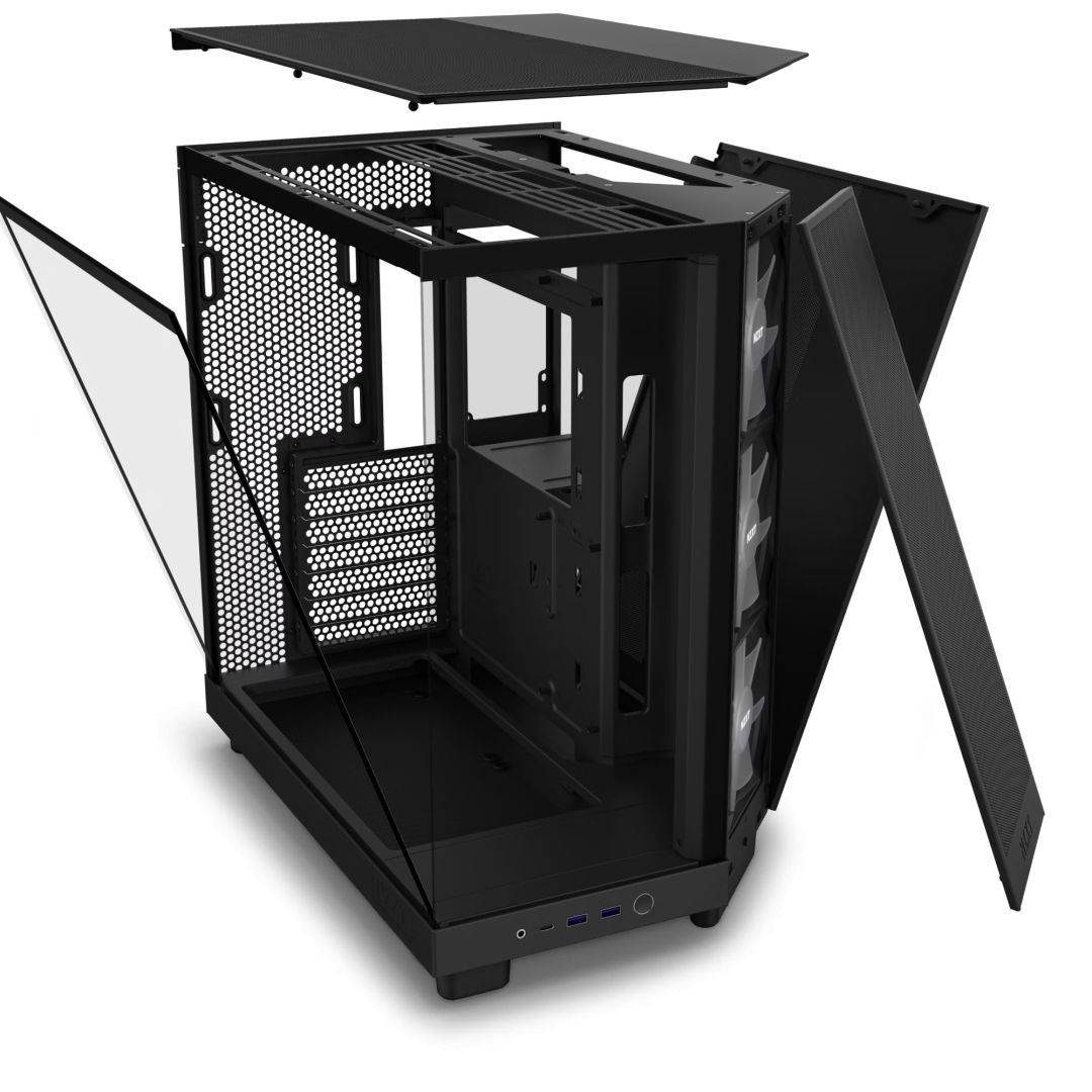 NZXT H6 Flow RGB (2023) Tempered Glass Matte Black NZXT H6 Flow RGB (2023) Tempered Glass Matte Black