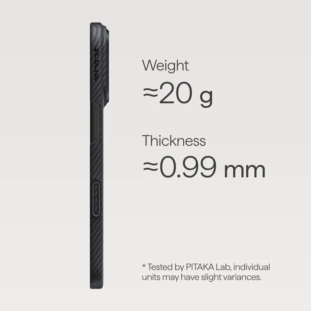 Pitaka Ultra-Slim Case for iPhone 17 Pro Black/Grey Pitaka Ultra-Slim Case for iPhone 17 Pro Black/Grey