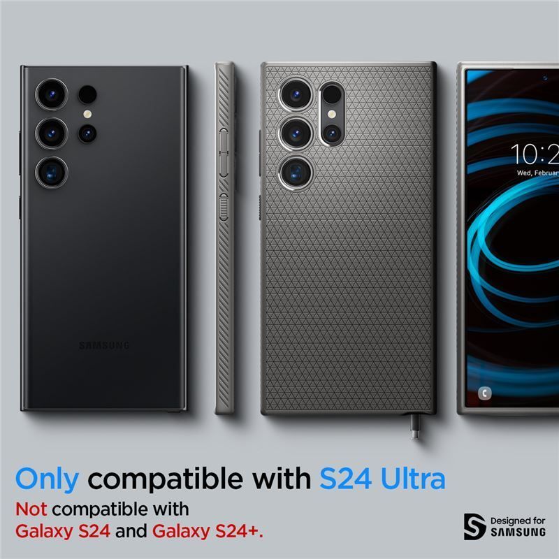 Spigen Liquid Air Samsung Galaxy S24 Ultra Granite Gray Spigen Liquid Air Samsung Galaxy S24 Ultra Granite Gray