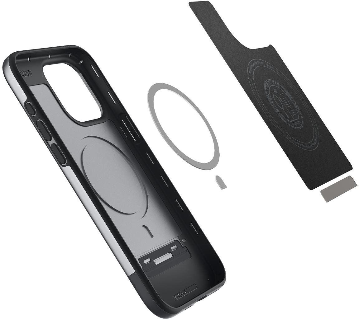Spigen iPhone 15 Pro Case Style Armor MagSafe Classic Silver Spigen iPhone 15 Pro Case Style Armor MagSafe Classic Silver