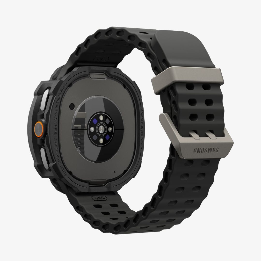 Spigen Rugged Armor for Galaxy Watch 8 Classic (46mm) Matte Black