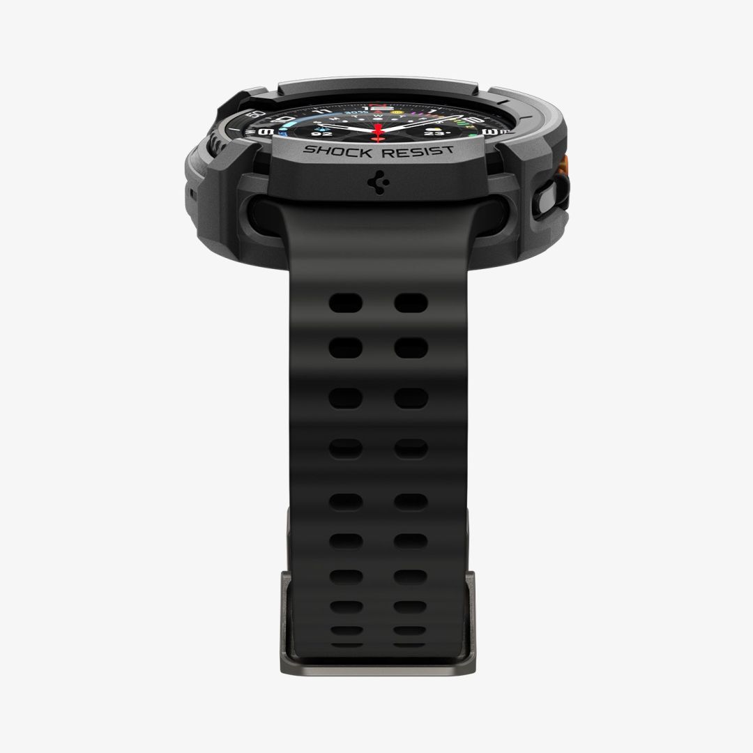 Spigen Rugged Armor for Galaxy Watch 8 Classic (46mm) Matte Black