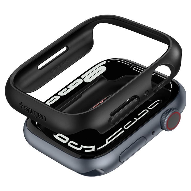 Spigen Thin Fit, black - Apple Watch 8/7 45mm Spigen Thin Fit, black - Apple Watch 8/7 45mm