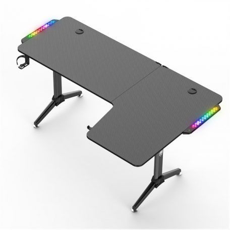 Spirit Of Gamer Headquarter 600 R Gaming Desk Black Spirit Of Gamer Headquarter 600 R Gaming Desk Black