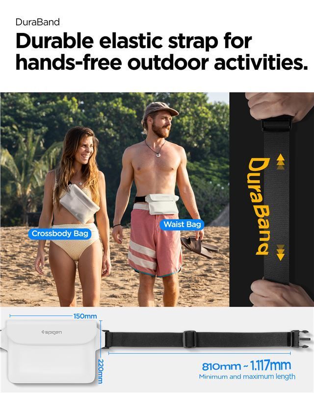 Spigen Aqua Shield WaterProof Waist Bag A620 2 Pack Snow White Spigen Aqua Shield WaterProof Waist Bag A620 2 Pack Snow White