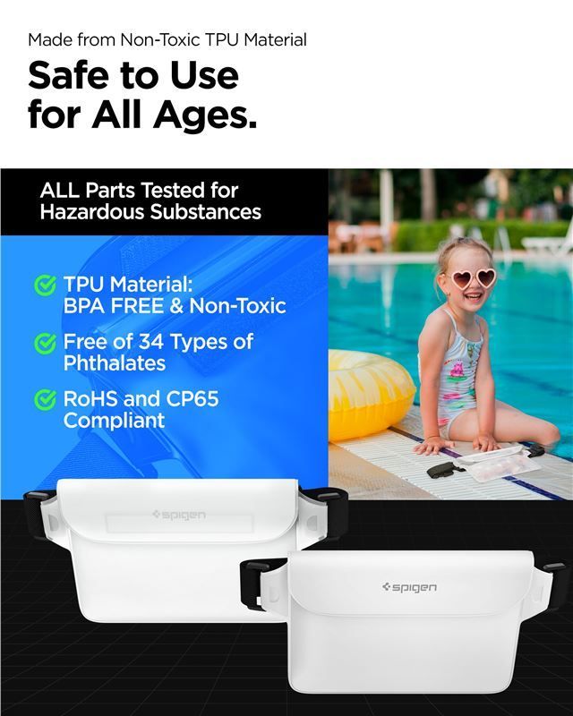 Spigen Aqua Shield WaterProof Waist Bag A620 2 Pack Snow White Spigen Aqua Shield WaterProof Waist Bag A620 2 Pack Snow White