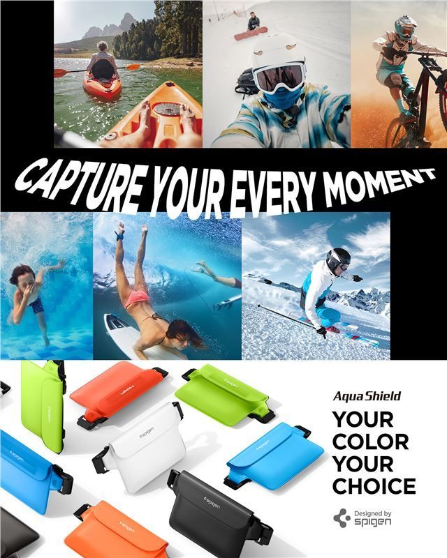 Spigen Aqua Shield WaterProof Waist Bag A620 2 Pack Snow White Spigen Aqua Shield WaterProof Waist Bag A620 2 Pack Snow White