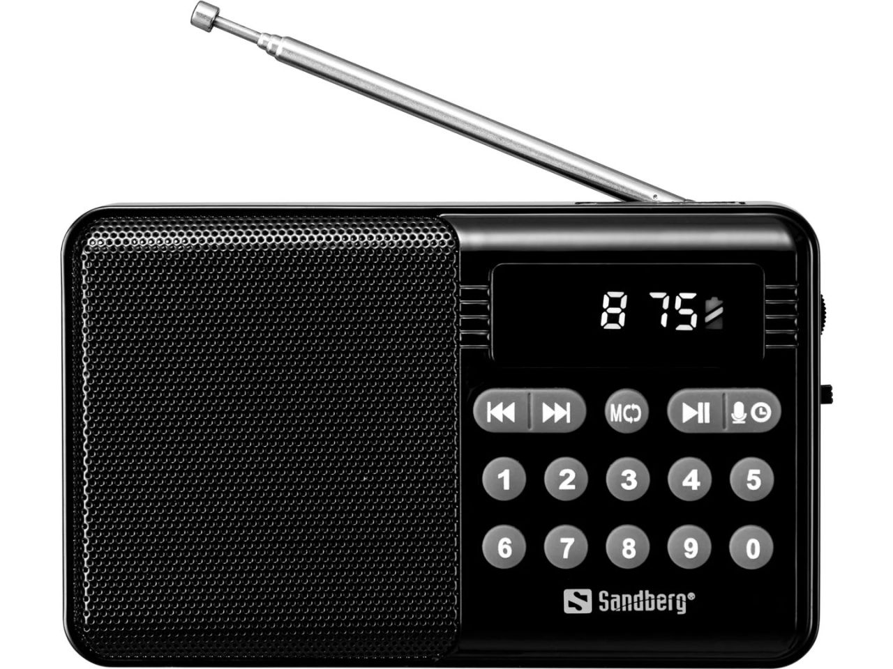 Sandberg Sandberg Speaker Radio FM+BT Recharge, 15 h, 5 W, Black Sandberg Sandberg Speaker Radio FM+BT Recharge, 15 h, 5 W, Black