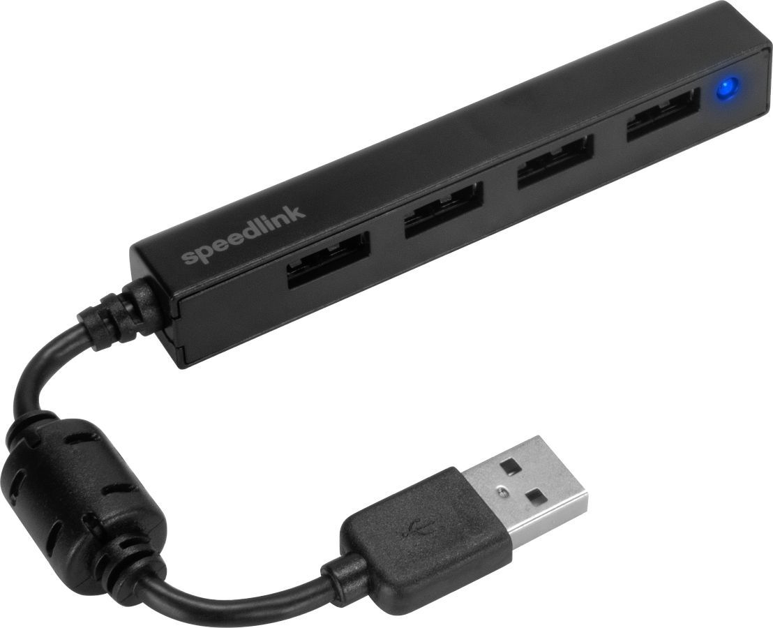 Speedlink Snappy Slim 4-Port USB HUB Black Speedlink Snappy Slim 4-Port USB HUB Black