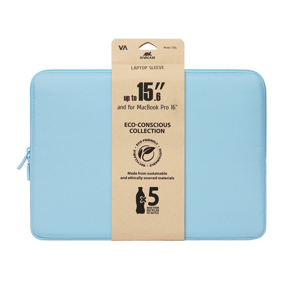 RivaCase 7705 Suzuka Laptop Sleeve 15,6" Pastel Blue