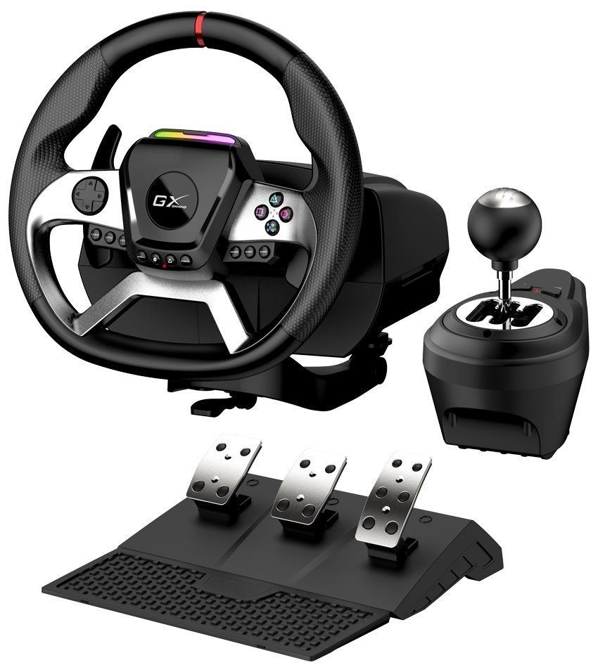 Genius GX Gaming Wheel SpeedMaster X5 USB Kormány Black Genius GX Gaming Wheel SpeedMaster X5 USB Kormány Black