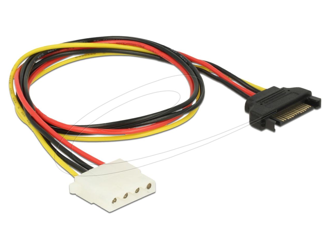 DeLock Power Cable SATA 15 pin male > 4 pin female 50cm DeLock Power Cable SATA 15 pin male > 4 pin female 50cm