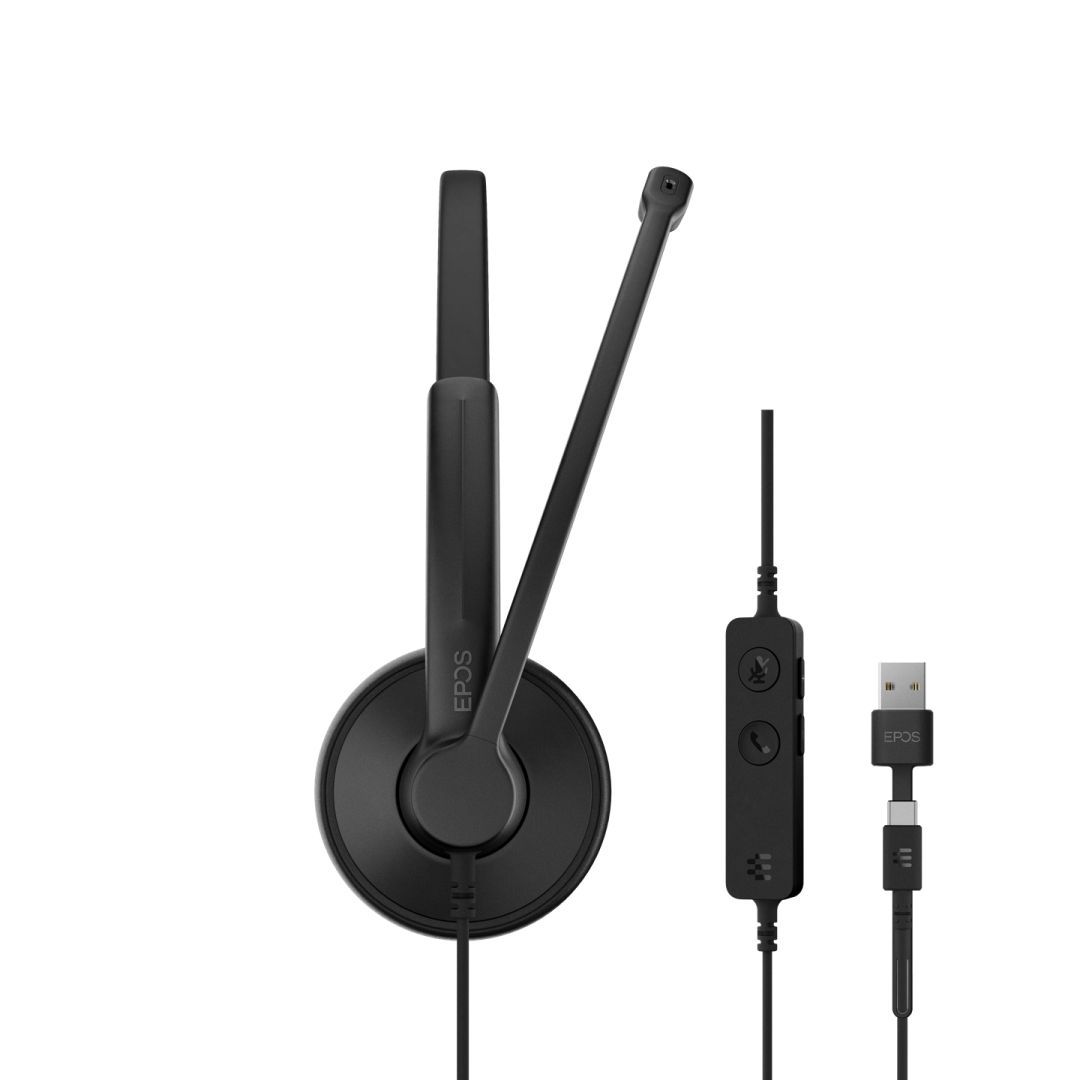 Sennheiser / EPOS Impact 100 UC Stereo USB-C/A Headset Black Sennheiser / EPOS Impact 100 UC Stereo USB-C/A Headset Black