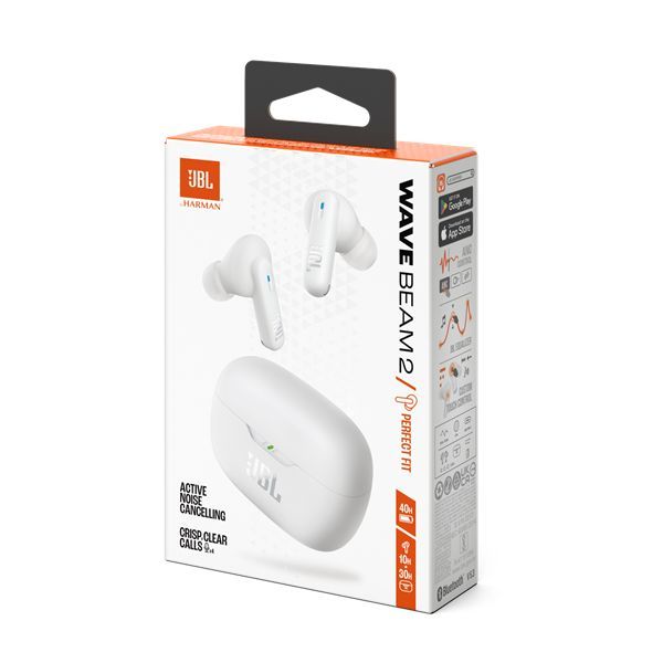 JBL Wave Beam 2 Bluetooth Headset White JBL Wave Beam 2 Bluetooth Headset White