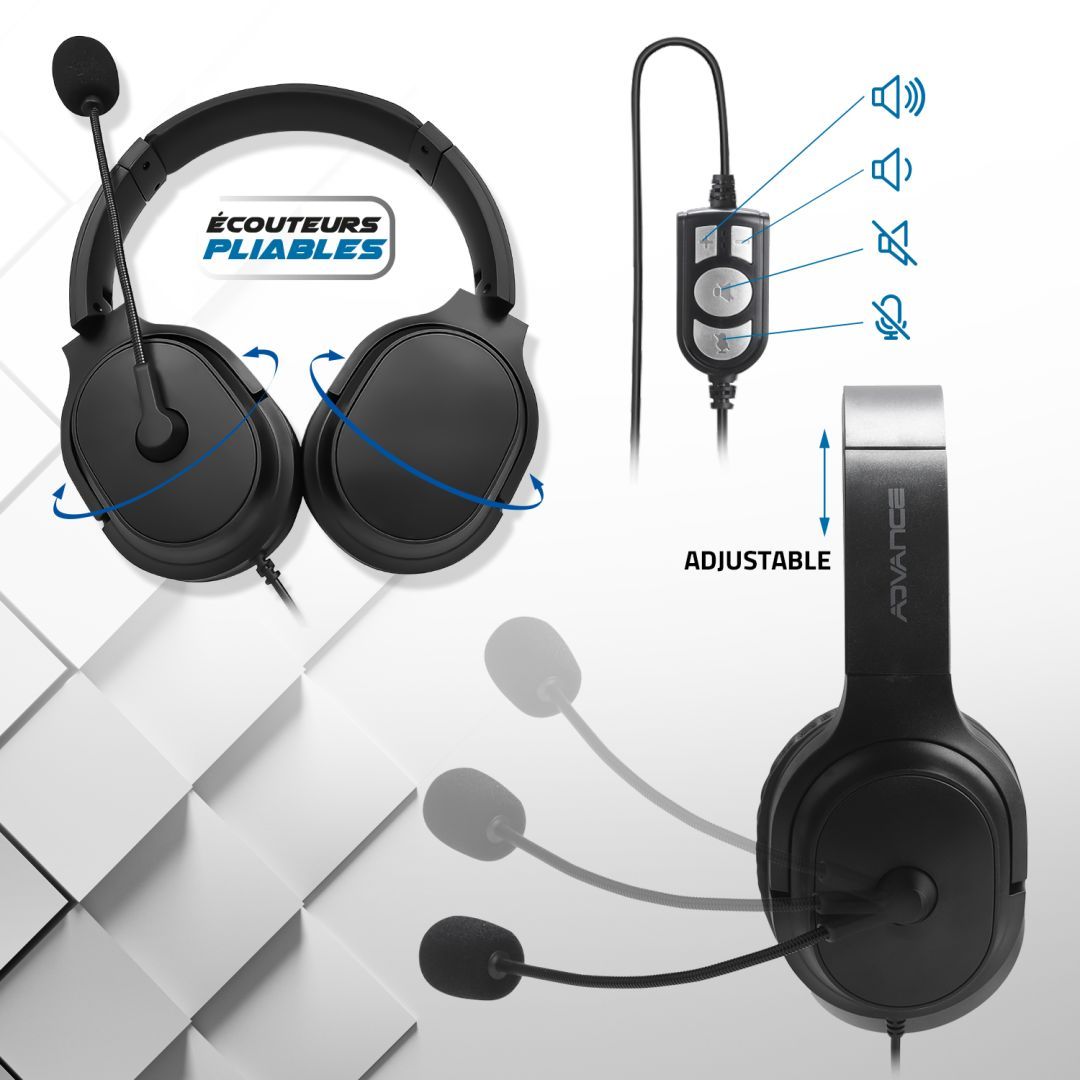 Advance Smartphonics 550 Headset Black Advance Smartphonics 550 Headset Black