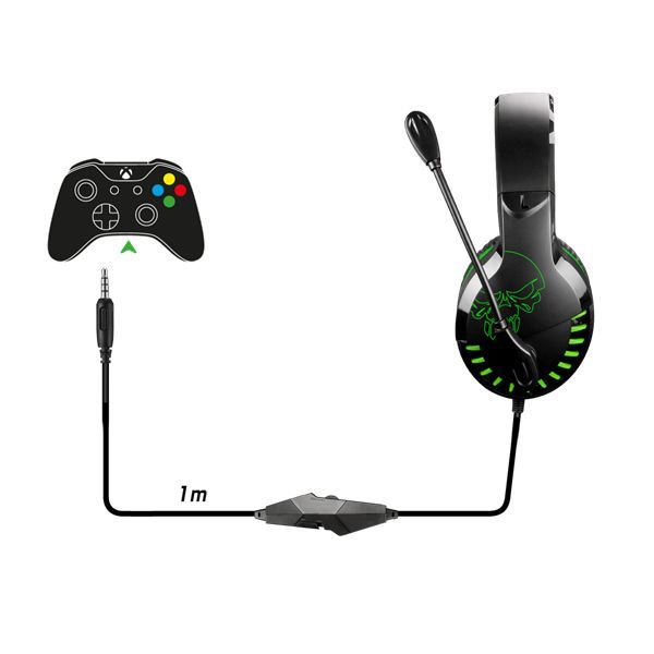 Spirit Of Gamer PRO-H3 Xbox One/Series X/S Headset Black/Green Spirit Of Gamer PRO-H3 Xbox One/Series X/S Headset Black/Green