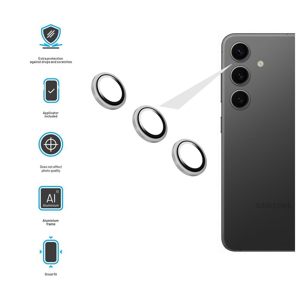 FIXED kamera lencsevédő Samsung Galaxy A16 4G/5G készülékhez, ezüst FIXED kamera lencsevédő Samsung Galaxy A16 4G/5G készülékhez, ezüst