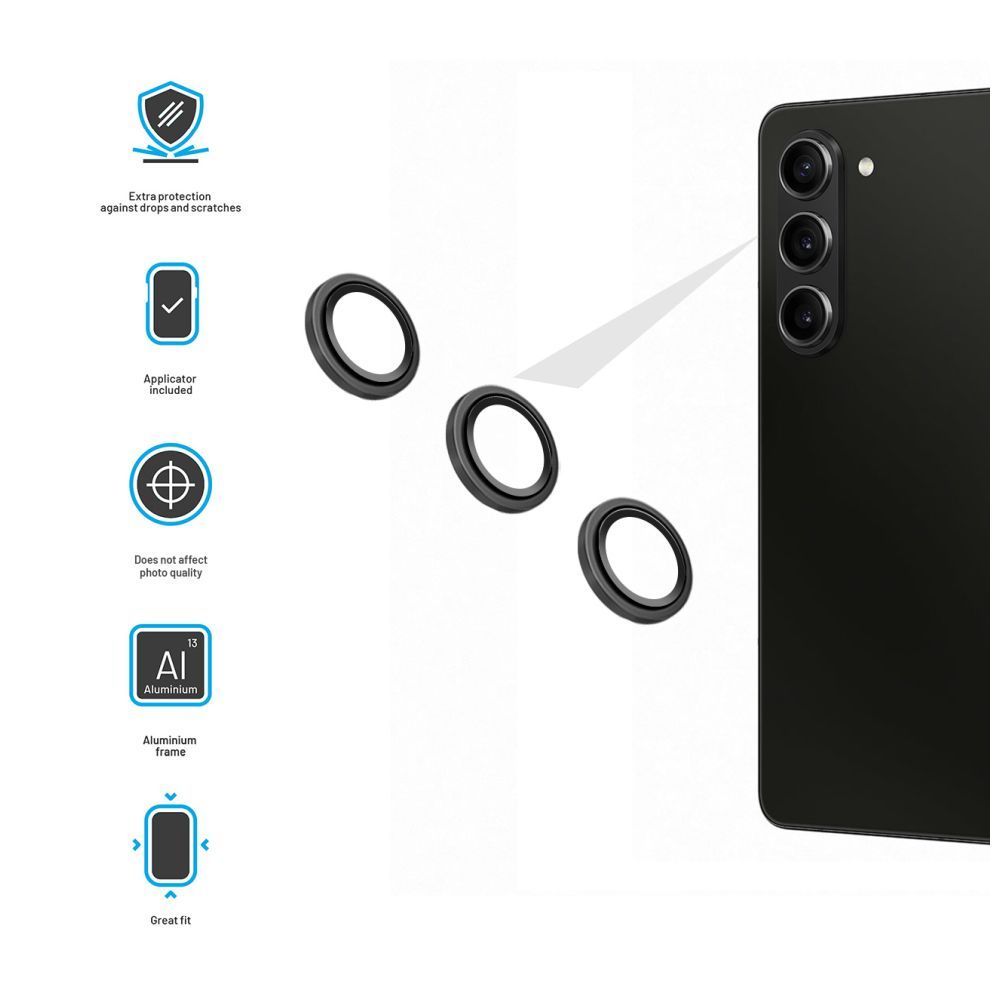 FIXED kamera üvegvédő Samsung Galaxy Z Flip 6 fekete FIXED kamera üvegvédő Samsung Galaxy Z Flip 6 fekete