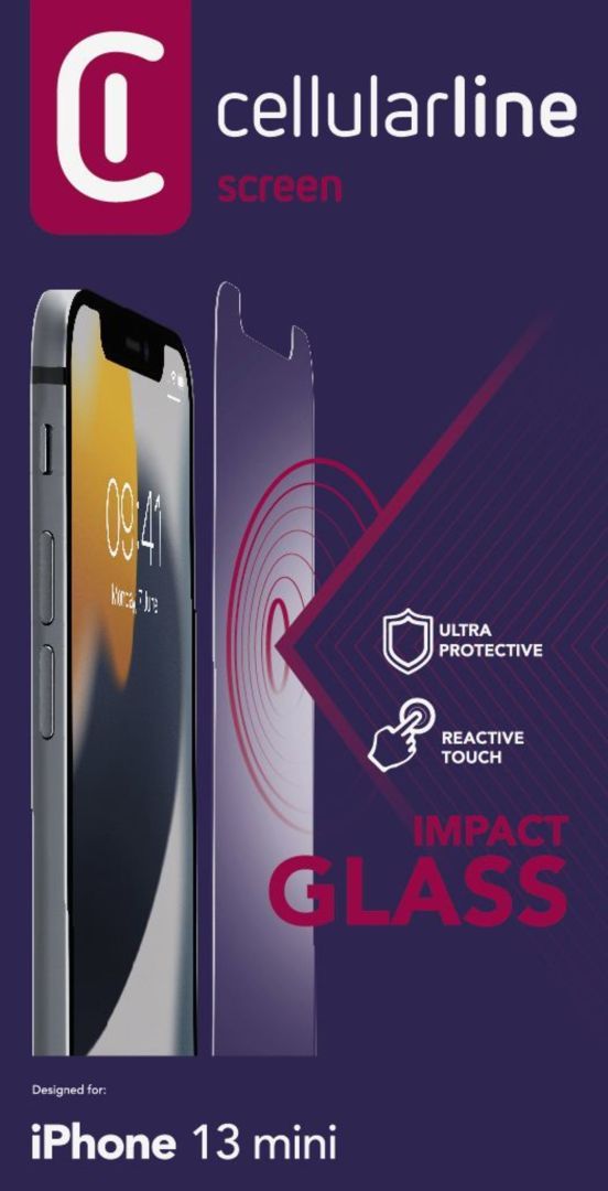 Cellularline Protective tempered glass Second Glass Ultra for Apple iPhone 13 Mini Cellularline Protective tempered glass Second Glass Ultra for Apple iPhone 13 Mini