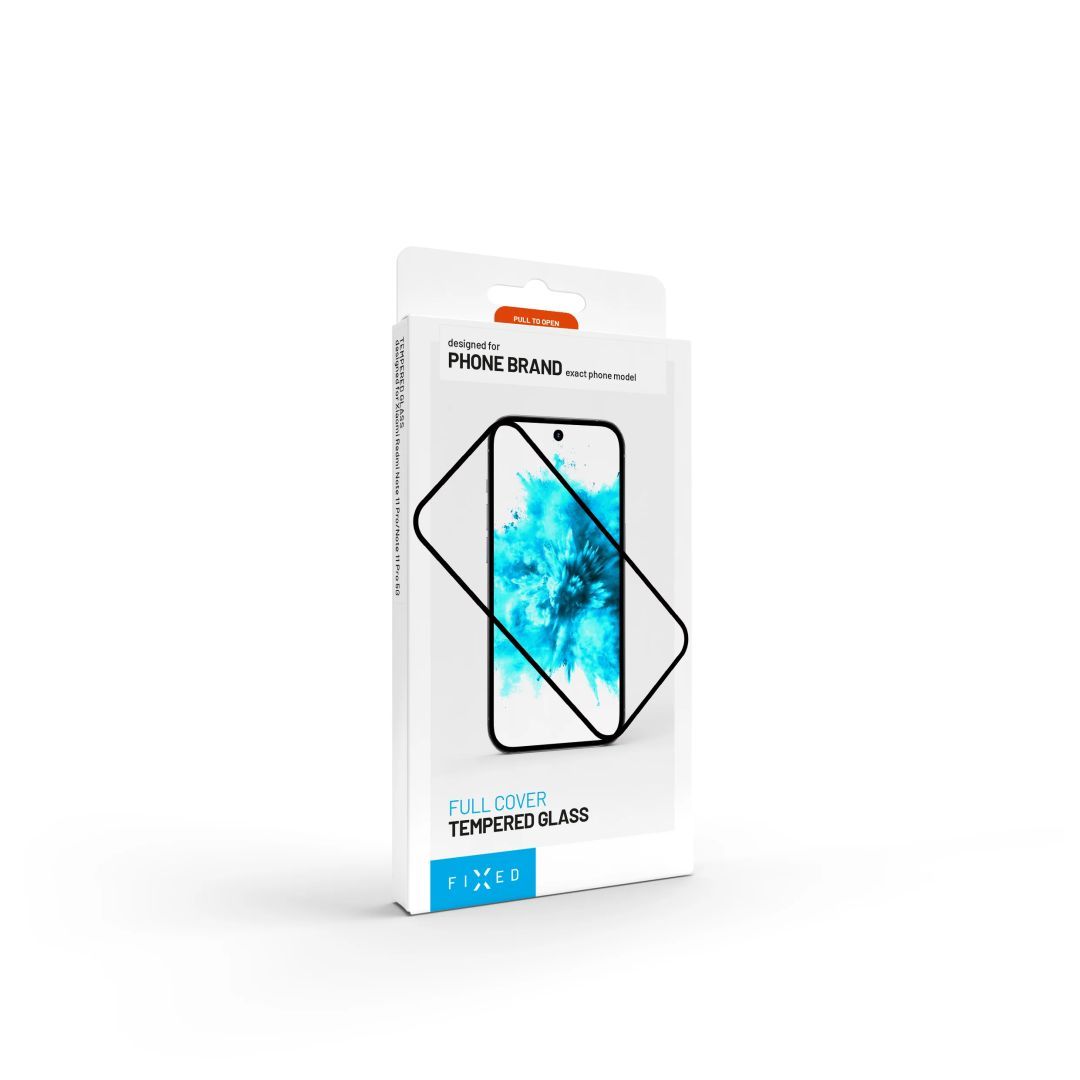 FIXED teljes képernyőt védő 2,5D edzett üveg Motorola Moto G72 készülékhez, fekete
