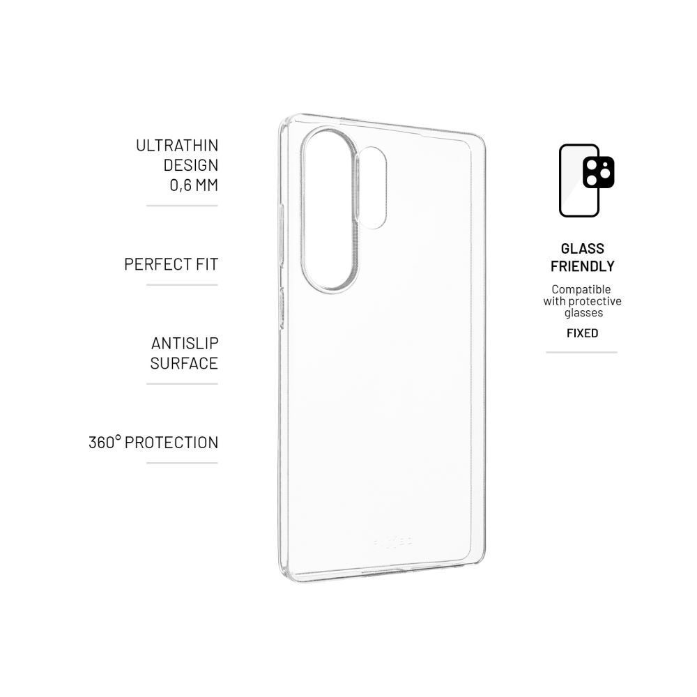 FIXED Ultravékony TPU telefontok Samsung Galaxy S25 Ultra, átlátszó FIXED Ultravékony TPU telefontok Samsung Galaxy S25 Ultra, átlátszó