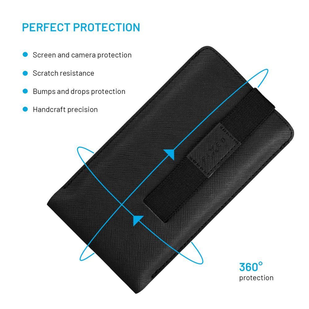 FIXED Lucca telefontok 6,3", fekete