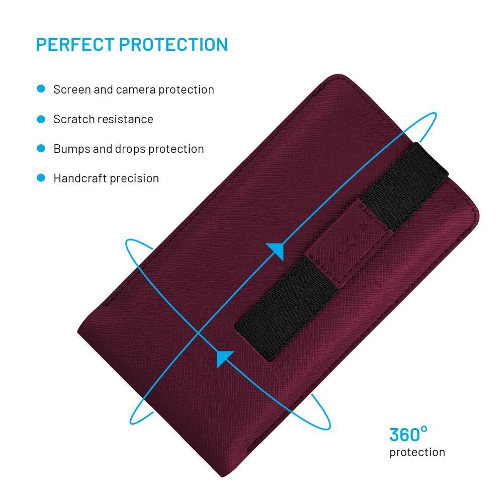 FIXED Lucca telefontok 6,3", burgundy