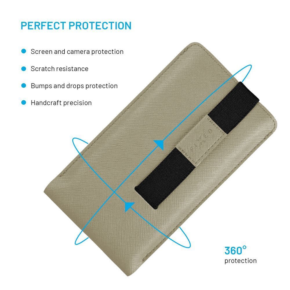 FIXED Lucca telefontok 6,3", krém