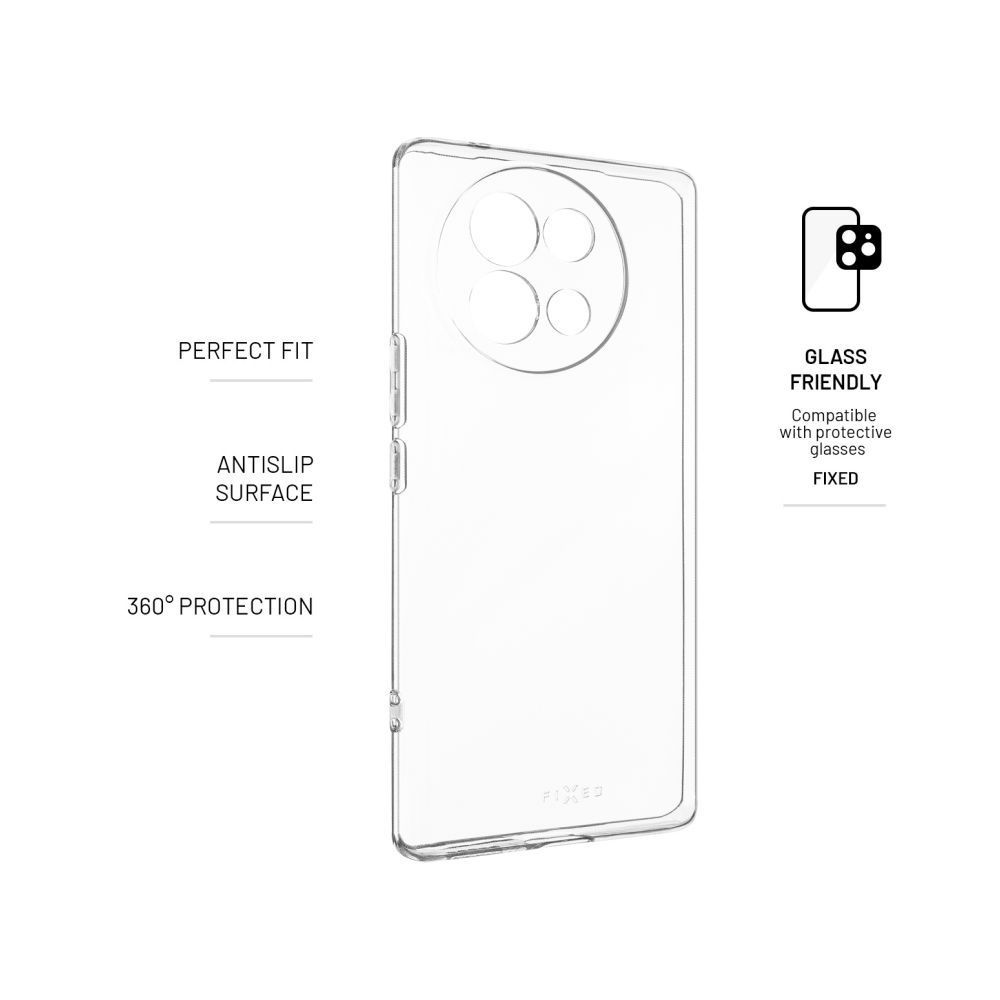 FIXED TPU telefontok Vivo V40 telefonhoz, átlátszó FIXED TPU telefontok Vivo V40 telefonhoz, átlátszó