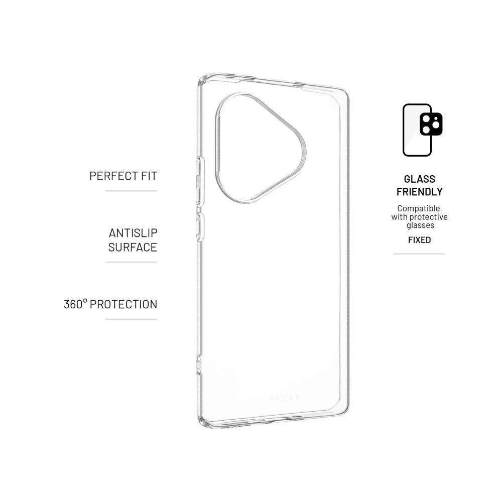 FIXED TPU telefontok Realme GT 6T 5G/6 5G/NEO6/NEO6 SE telefonhoz, átlátszó FIXED TPU telefontok Realme GT 6T 5G/6 5G/NEO6/NEO6 SE telefonhoz, átlátszó