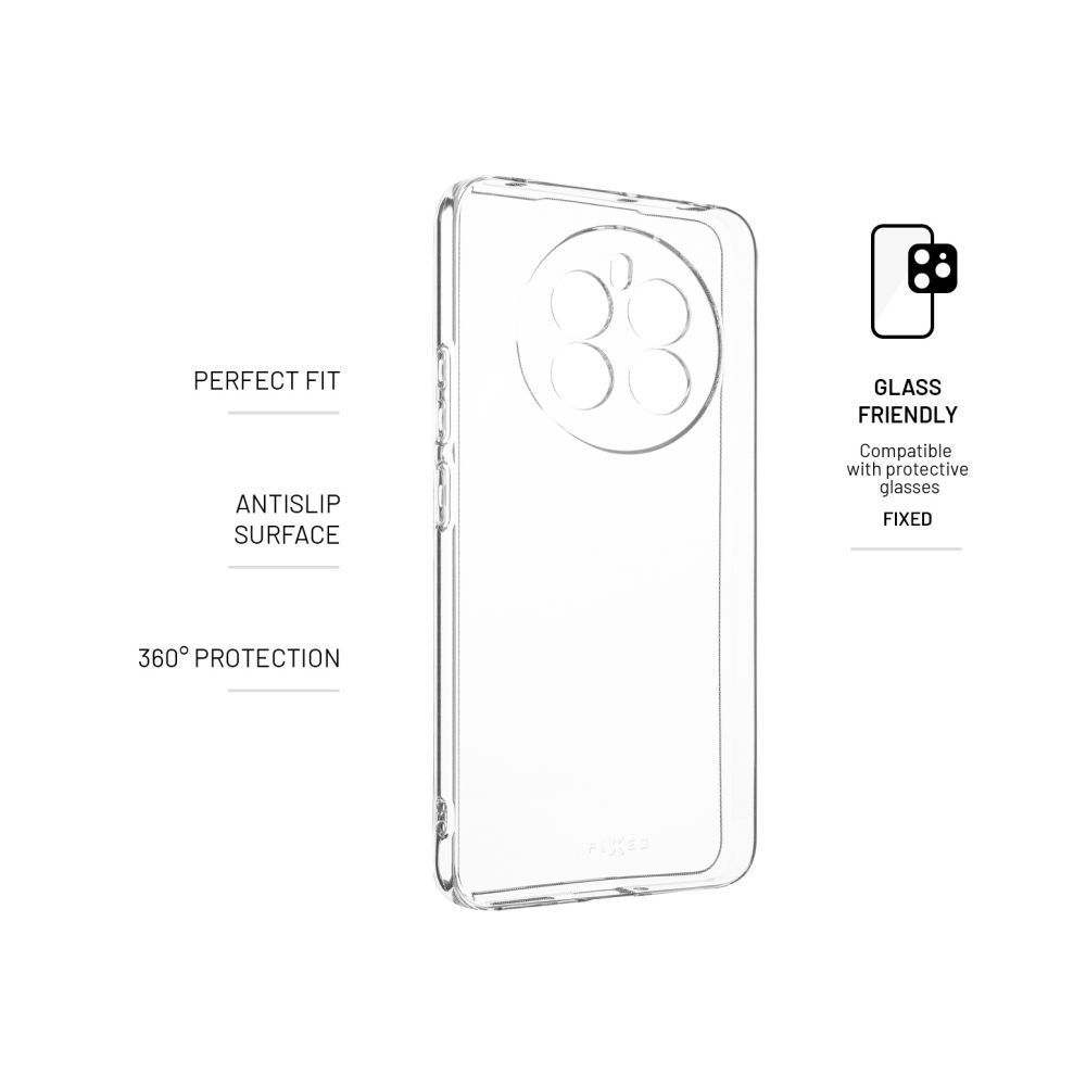 FIXED TPU telefontok Realme 13 4G telefonhoz, átlátszó FIXED TPU telefontok Realme 13 4G telefonhoz, átlátszó