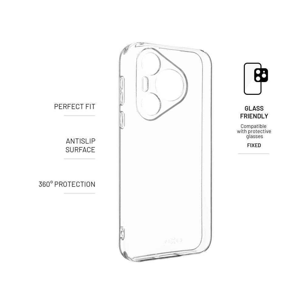FIXED TPU telefontok Huawei Pura 70 telefonhoz, átlátszó FIXED TPU telefontok Huawei Pura 70 telefonhoz, átlátszó